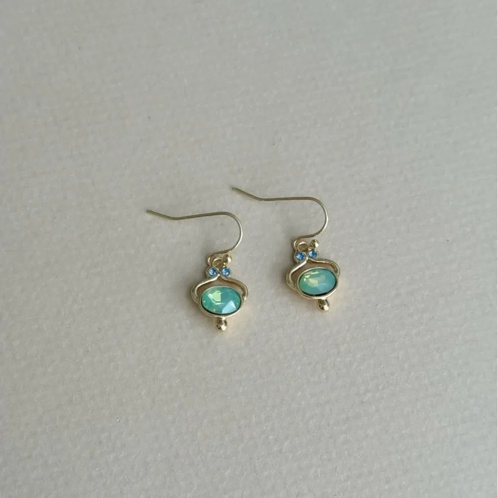 Gemstone drop earrings #2433